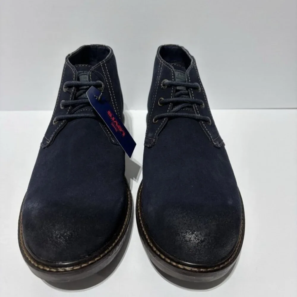 Levi’s Men’s Cambridge Navy Suede Boots, Size 9.5 M